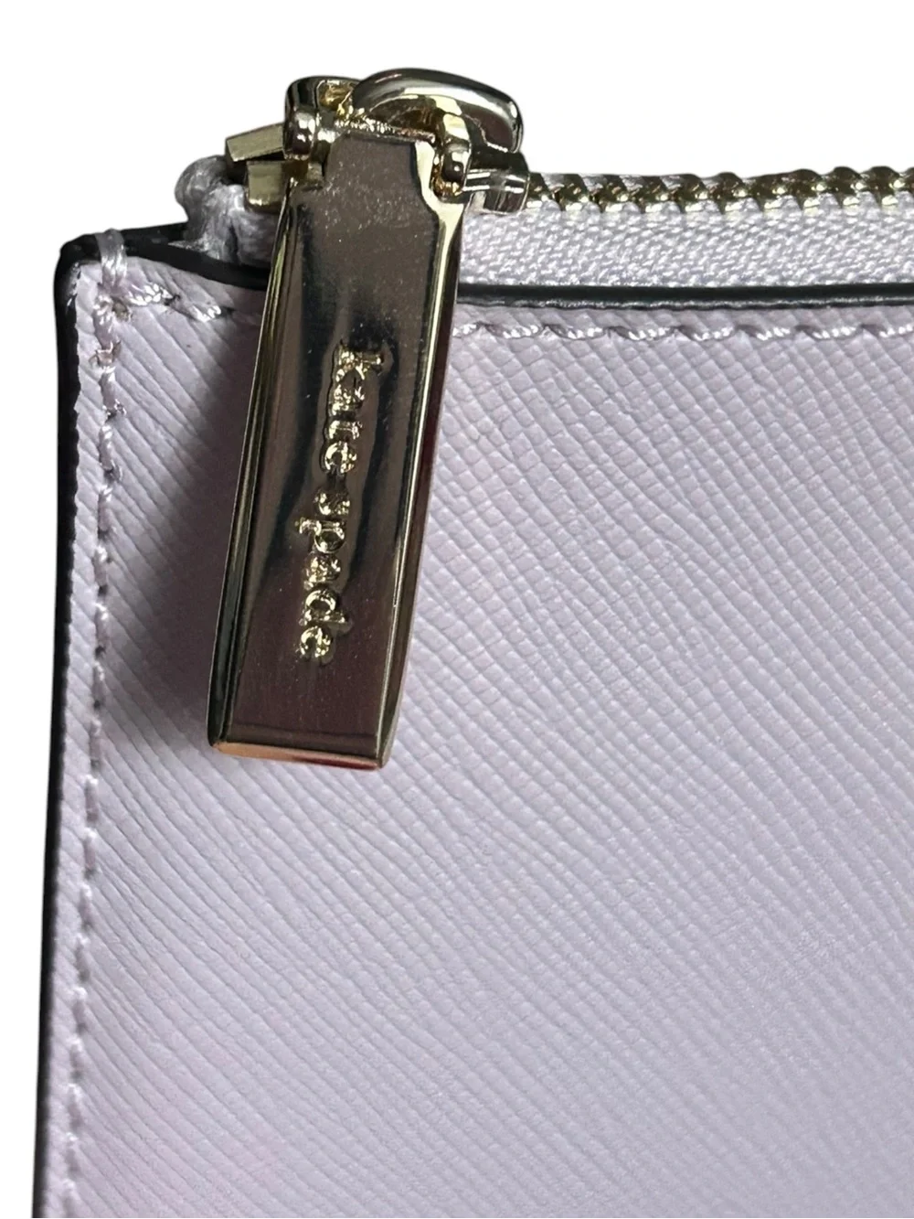Kate Spade New York Lavender Lilac Saffiano Zip Pouch Clutch NWOT